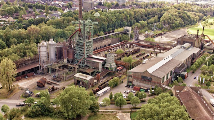 Blick auf die Henrichshütte